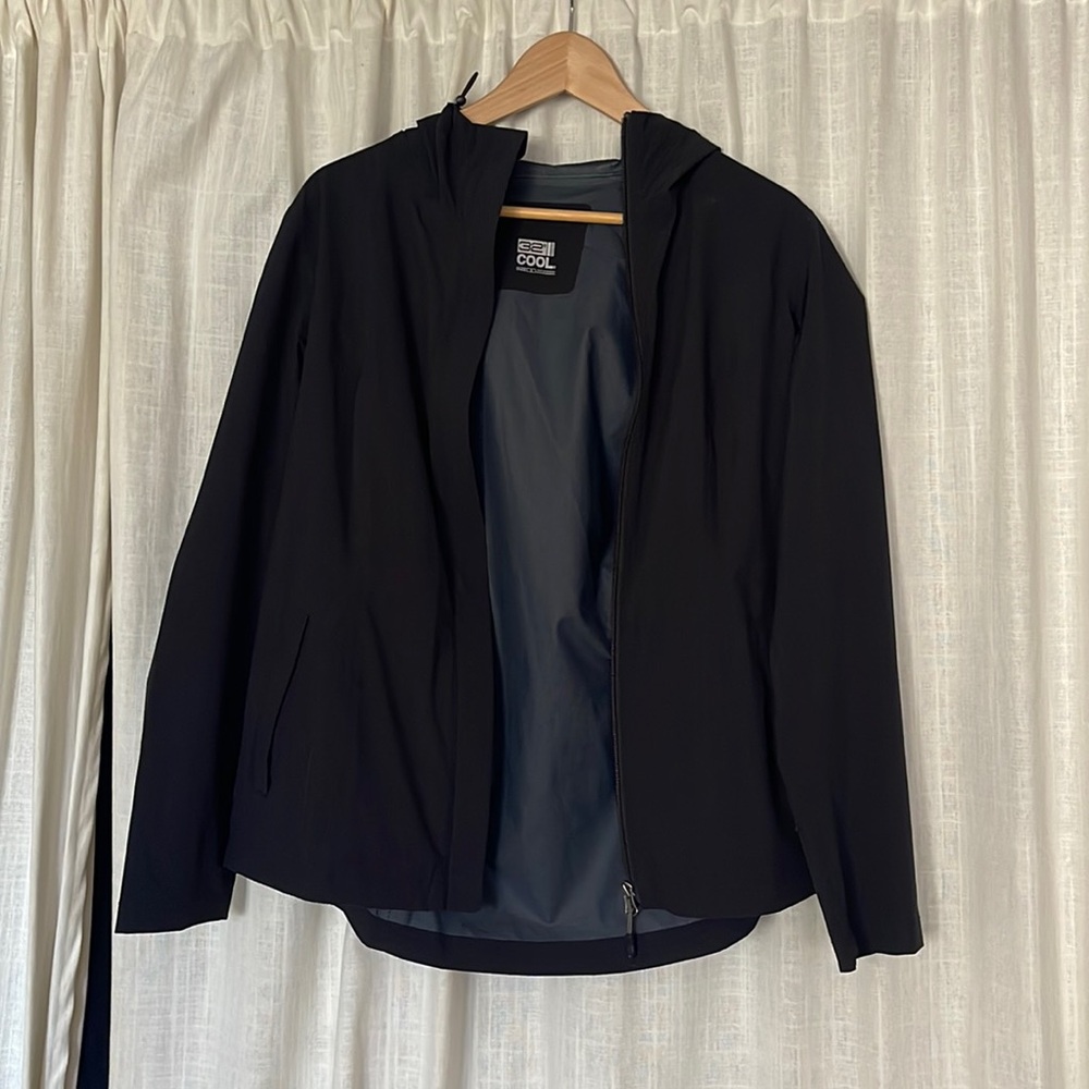 Classic Black Windbreaker
